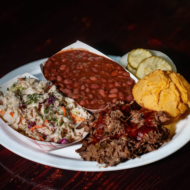 Pulled pork plate.