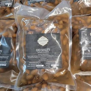 Boiled peanuts, OG salty