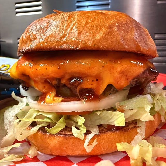 Backyard burger.