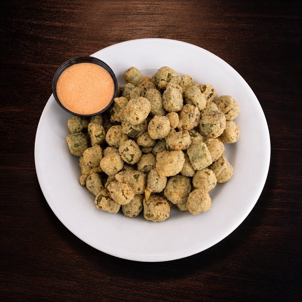 Small Fried okra.