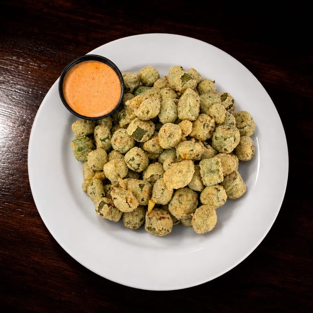 Large Fried okra.
