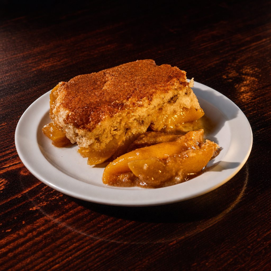 Peach cobbler.