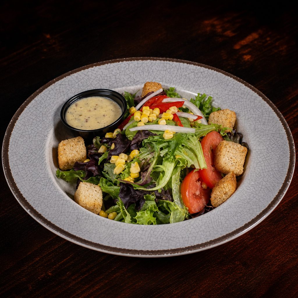 SM mixed green salad.