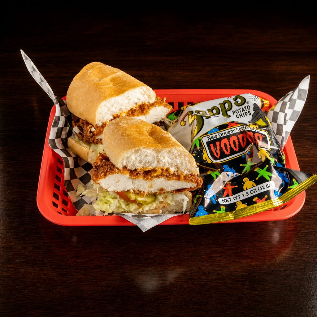 Kids fried chicken po boy.