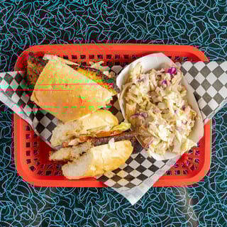 Fried catfish po boy