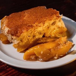 Peach cobbler