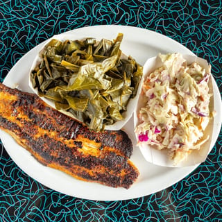 Blackened catfish plate